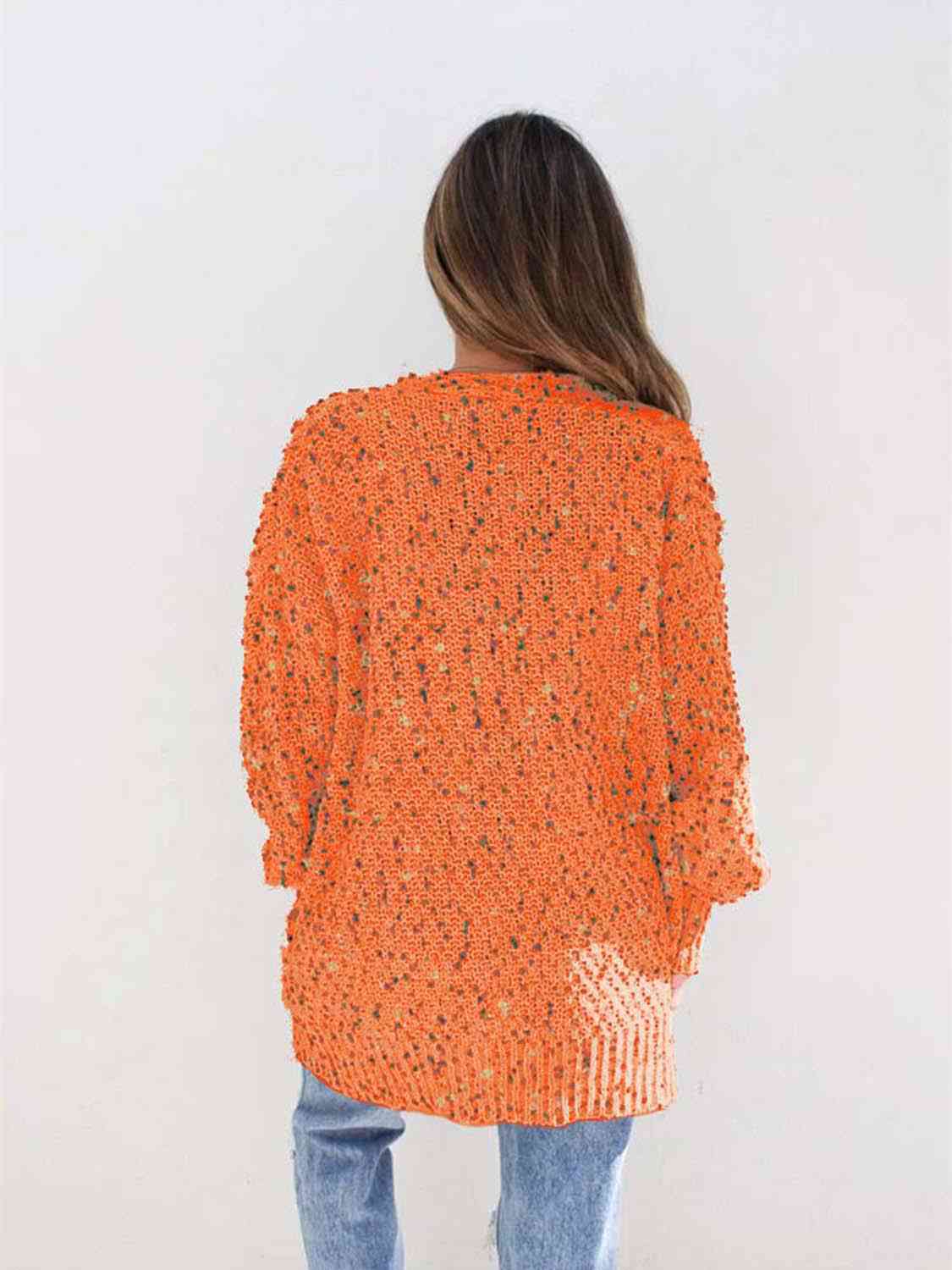 Multicolored Open Front Cardigan myETYN