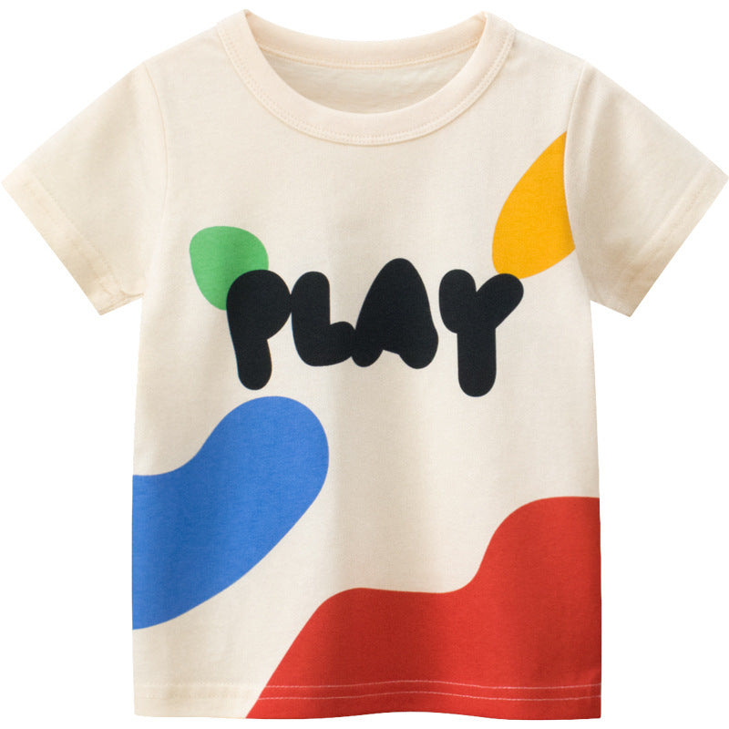 New Children's Summer Short-sleeved T-shirt myETYN