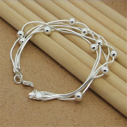 New High-end Women's Mens Fine S925 Sterling Silver Bracelet Fashion Jewelry Gift Men's 10MM Square Beautiful Gem myETYN