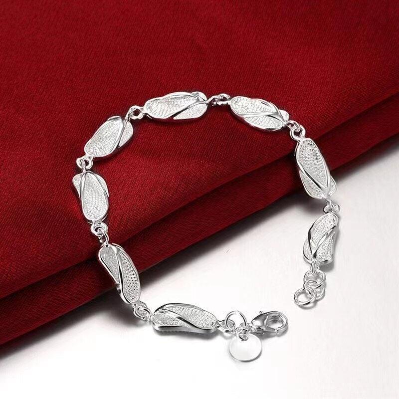 New High-end Women's Mens Fine S925 Sterling Silver Bracelet Fashion Jewelry Gift Men's 10MM Square Beautiful Gem myETYN