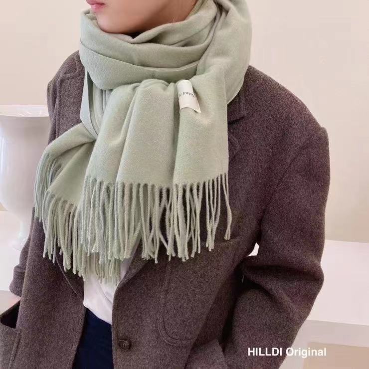 New Style Tassel Imitation Cashmere Scarf Padded Shawl Women myETYN