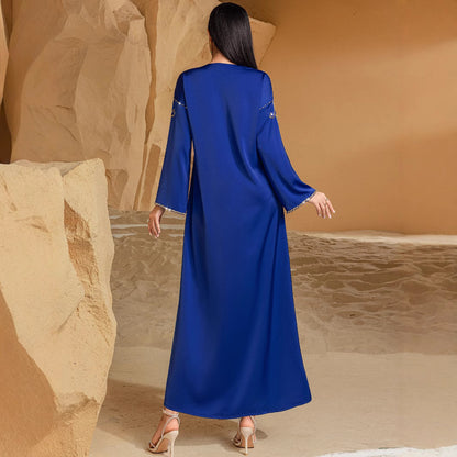 Dream Blue Heavy Industry Saudi Arabia Hand-stitched Diamond Dress