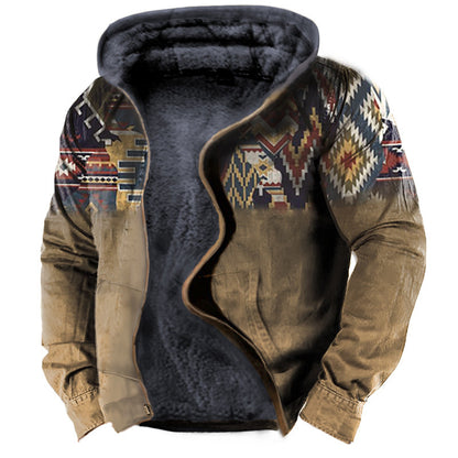 Men's Hooded Printed Sweater All-matching Loose - myETYN