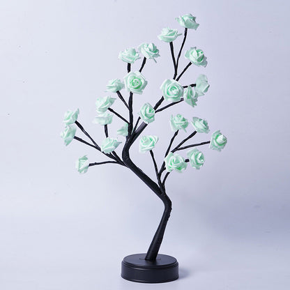 USB-Powered Fairy Rose Tree Table Lamp - Ideal Gift for Wedding, Valentine, and Christmas Decor - myETYN