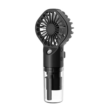 Portable Handheld Spray Fan 4-Speed Water Spray Mist Fan Summer Cooling Artifact USB Charging Summer Supplies Outdoor Mini Fan