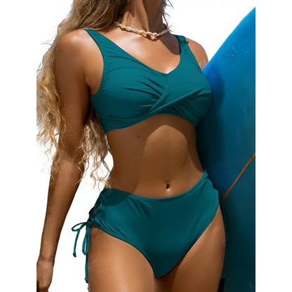 High Waist Swimsuit Split Two-piece Suit