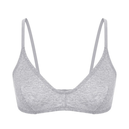Women Underwear Wireless Thin Bra Push up Small Size Sexy French Triangle Cup Seamless Invisible Girl Student Bra - myETYN