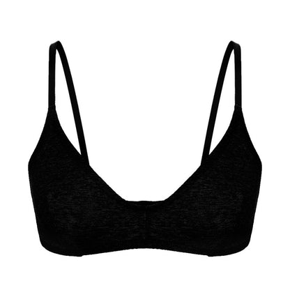 Women Underwear Wireless Thin Bra Push up Small Size Sexy French Triangle Cup Seamless Invisible Girl Student Bra - myETYN
