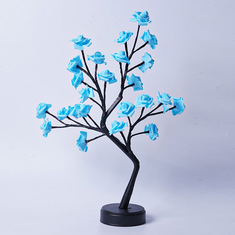 USB-Powered Fairy Rose Tree Table Lamp - Ideal Gift for Wedding, Valentine, and Christmas Decor - myETYN