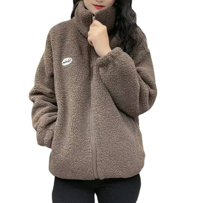 Fleece Lined For Women Thick Lambskin Coat