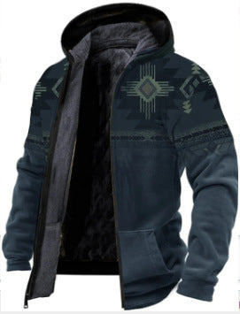 Men's Hooded Printed Sweater All-matching Loose - myETYN