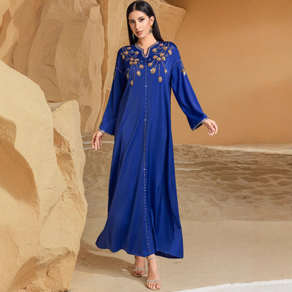 Dream Blue Heavy Industry Saudi Arabia Hand-stitched Diamond Dress