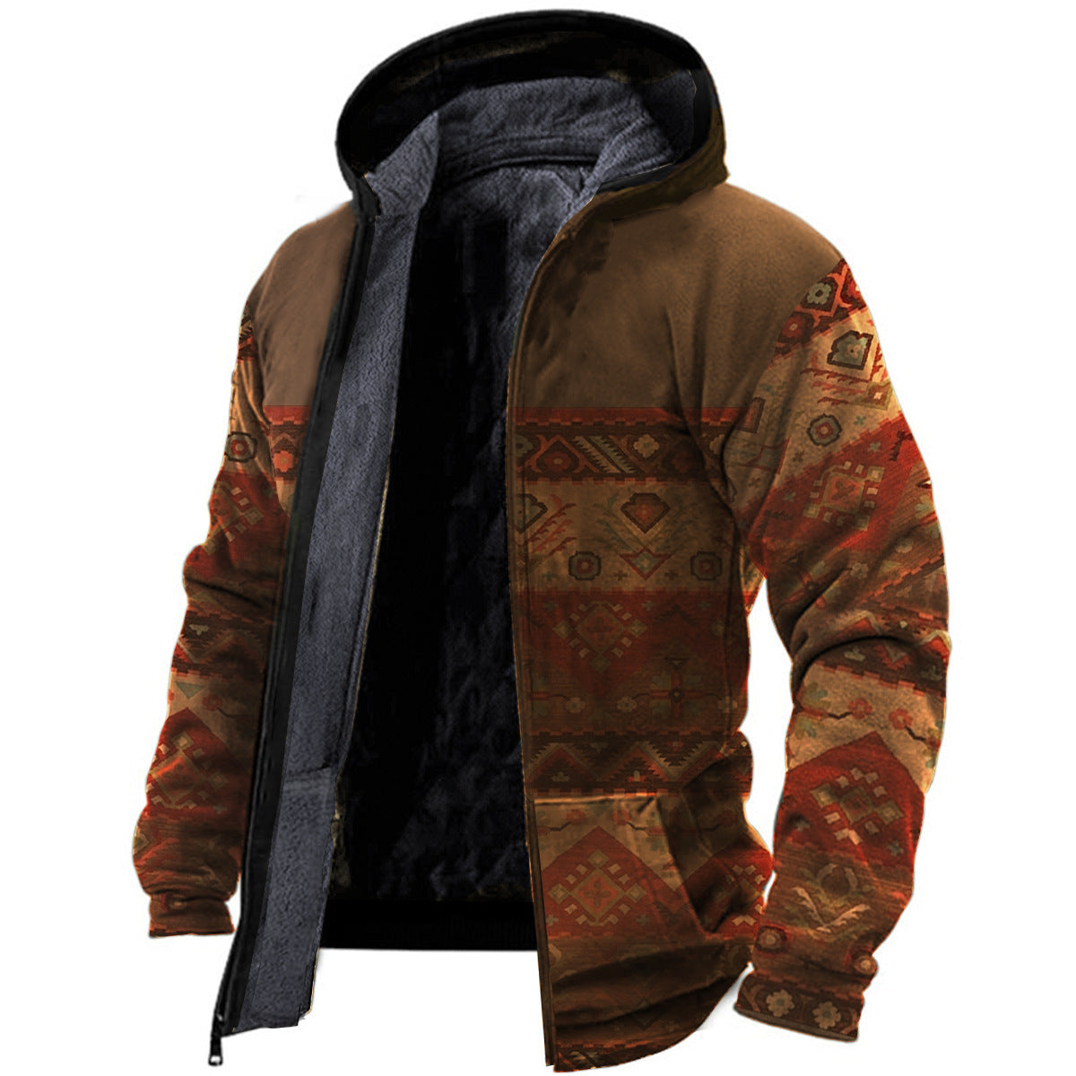 Men's Hooded Printed Sweater All-matching Loose - myETYN