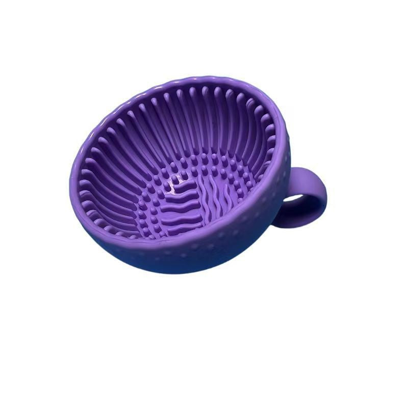 Makeup Brush Cleaner Folding Powder Puff Cleaning Bowl Eyeshadow Brushes Wash Clean Mat Beauty Tools Soft Silicone Scrubber Box - myETYN