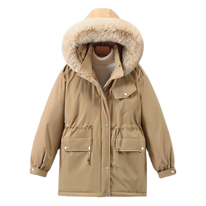 Women's Clothing Slimming Thickened Mid-length Down Cotton Jacket Coat - myETYN