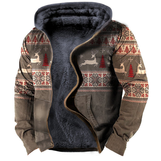 Men's Hooded Printed Sweater All-matching Loose - myETYN