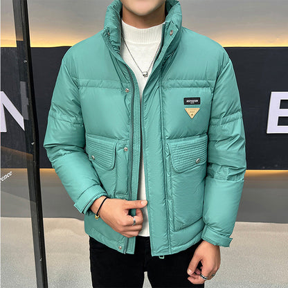 Stand Collar Casual Versatile Men's Down Jacket - myETYN