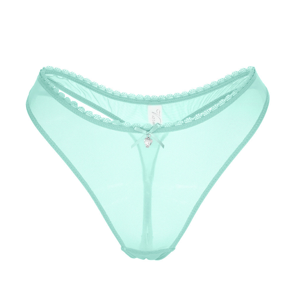 Weisi Honey Silk Ultra Thin Transparent Mesh T Back Ladies T Shaped Panties - myETYN