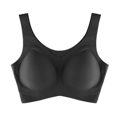 Women Korean Seamless Underwear V Neck U Shaped Beauty Back Push Up Fengying Vest Bra Wireless Comfortable Bra - myETYN