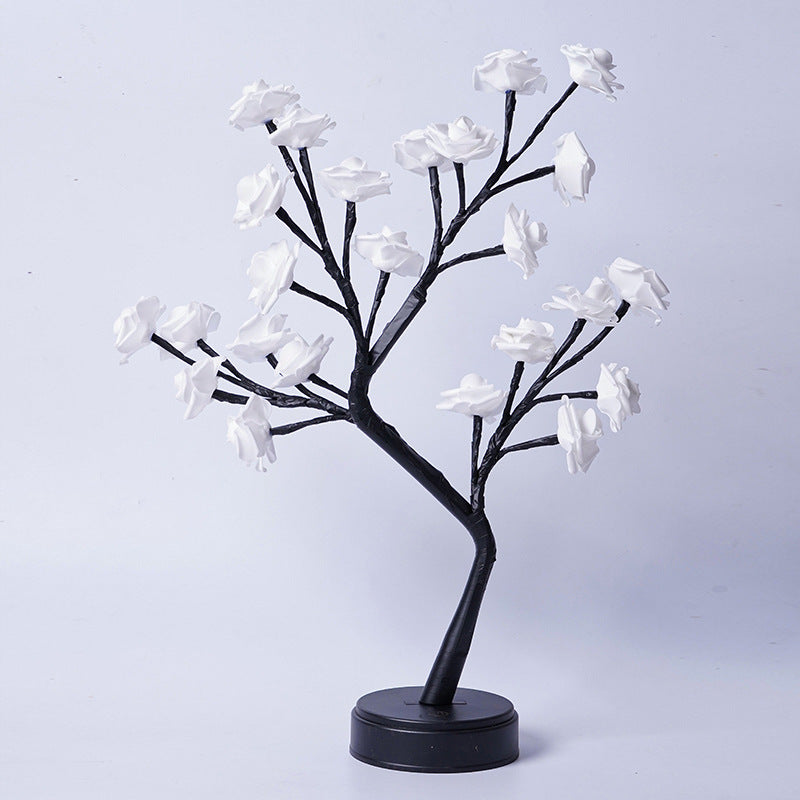 USB-Powered Fairy Rose Tree Table Lamp - Ideal Gift for Wedding, Valentine, and Christmas Decor - myETYN