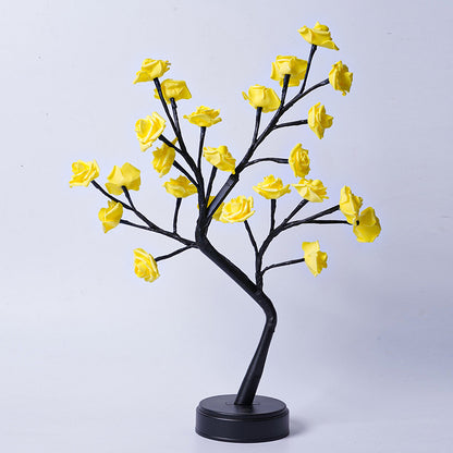 USB-Powered Fairy Rose Tree Table Lamp - Ideal Gift for Wedding, Valentine, and Christmas Decor - myETYN