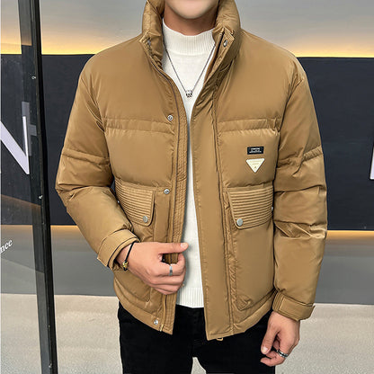 Stand Collar Casual Versatile Men's Down Jacket - myETYN