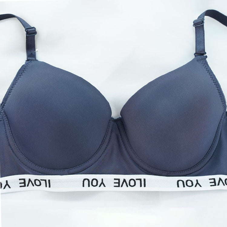 bralette Comfortable Underwear Big Chest Small Lace Thin Push Up Sexy Breast Holding Adjustable Bra - myETYN