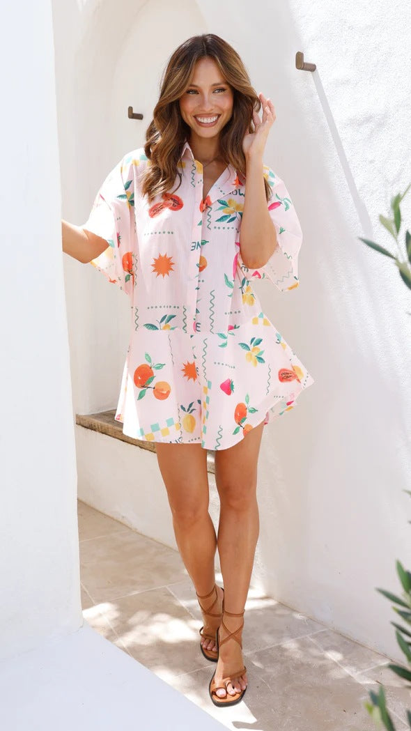 Summer Casual Simple Wide Leg Casual Romper