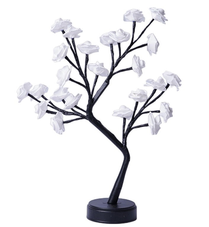 USB-Powered Fairy Rose Tree Table Lamp - Ideal Gift for Wedding, Valentine, and Christmas Decor - myETYN