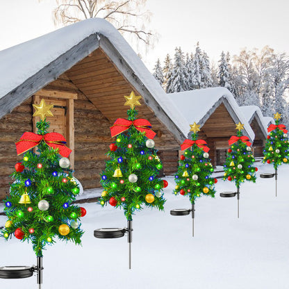 Outdoor Solar Christmas Tree Ground Lighting Festival myETYN