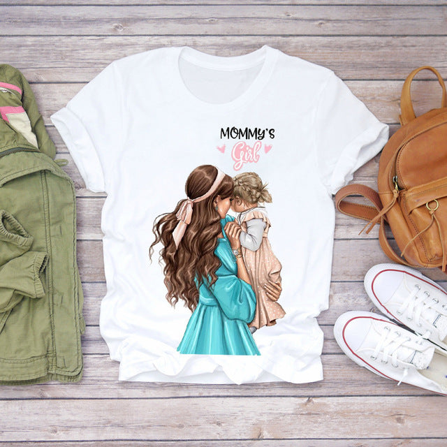 Parent-Child Matching T-Shirts for Mothers and Ladies myETYN