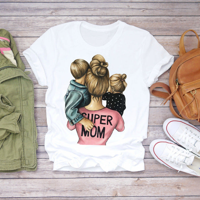 Parent-Child Matching T-Shirts for Mothers and Ladies myETYN