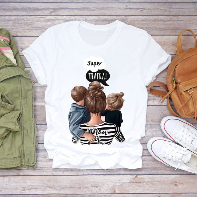 Parent-Child Matching T-Shirts for Mothers and Ladies myETYN