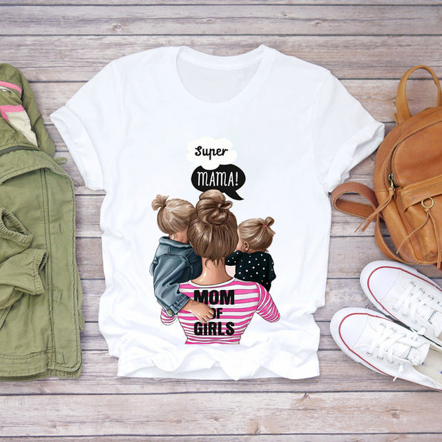 Parent-Child Matching T-Shirts for Mothers and Ladies myETYN