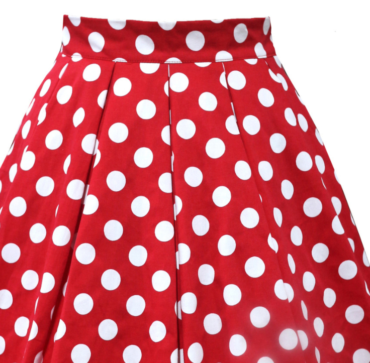 Polka dot pleated skirt myETYN