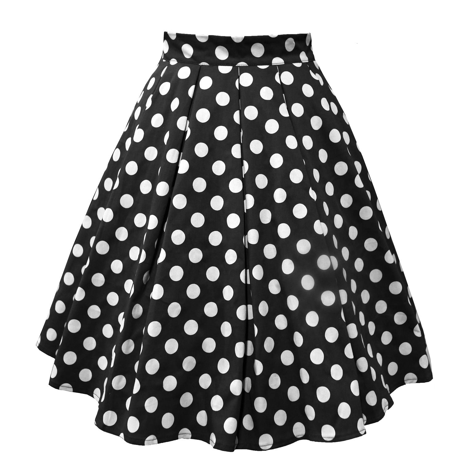 Polka dot pleated skirt myETYN