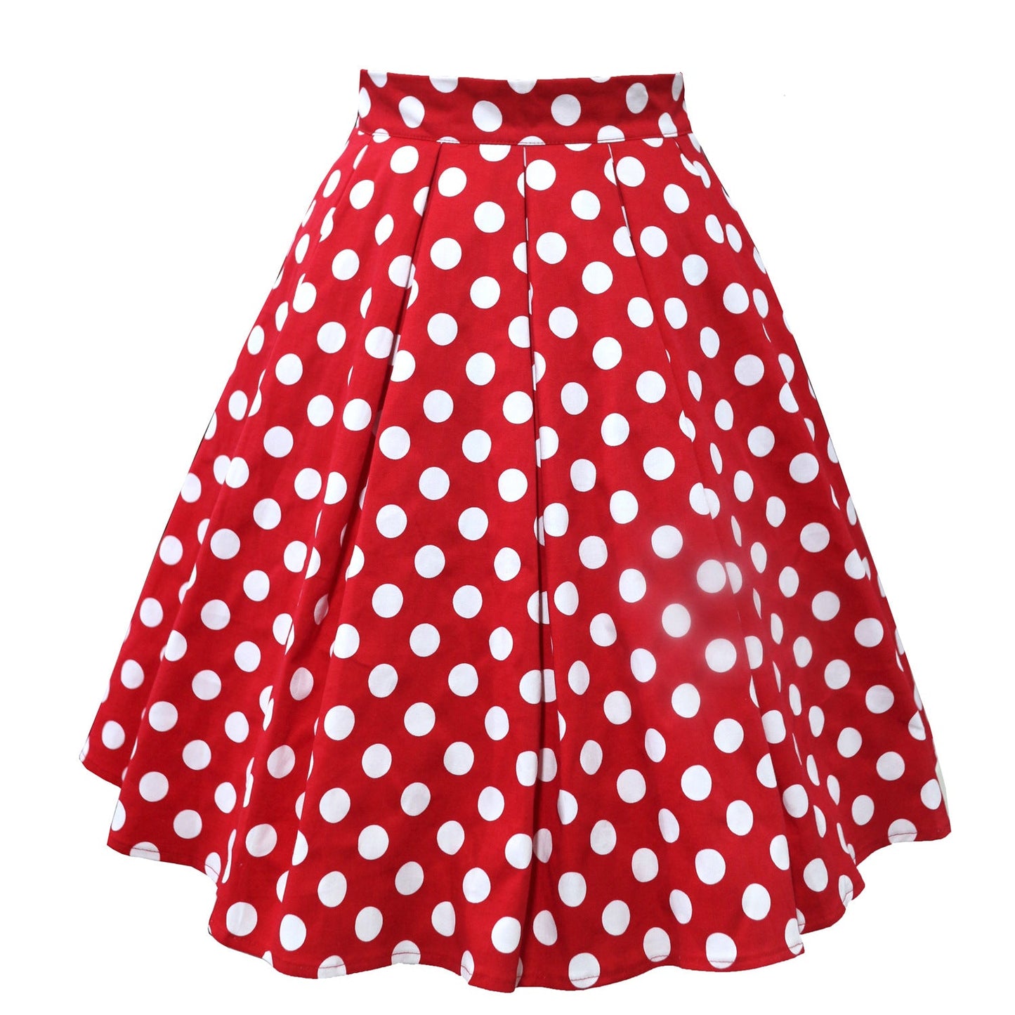 Polka dot pleated skirt myETYN