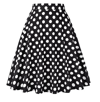 Polka dot pleated skirt myETYN