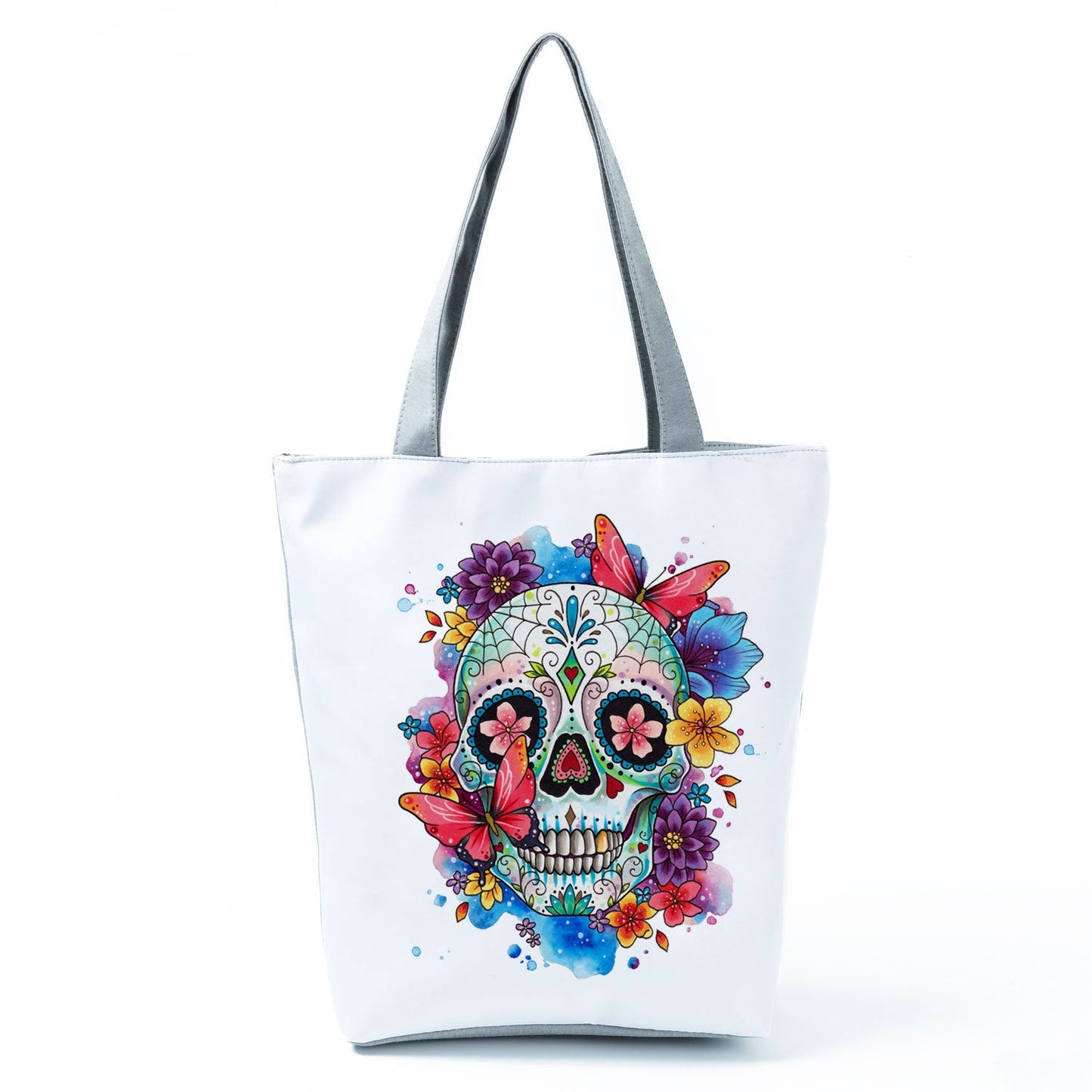 Portable Large Capacity Skull Printed Handbag myETYN