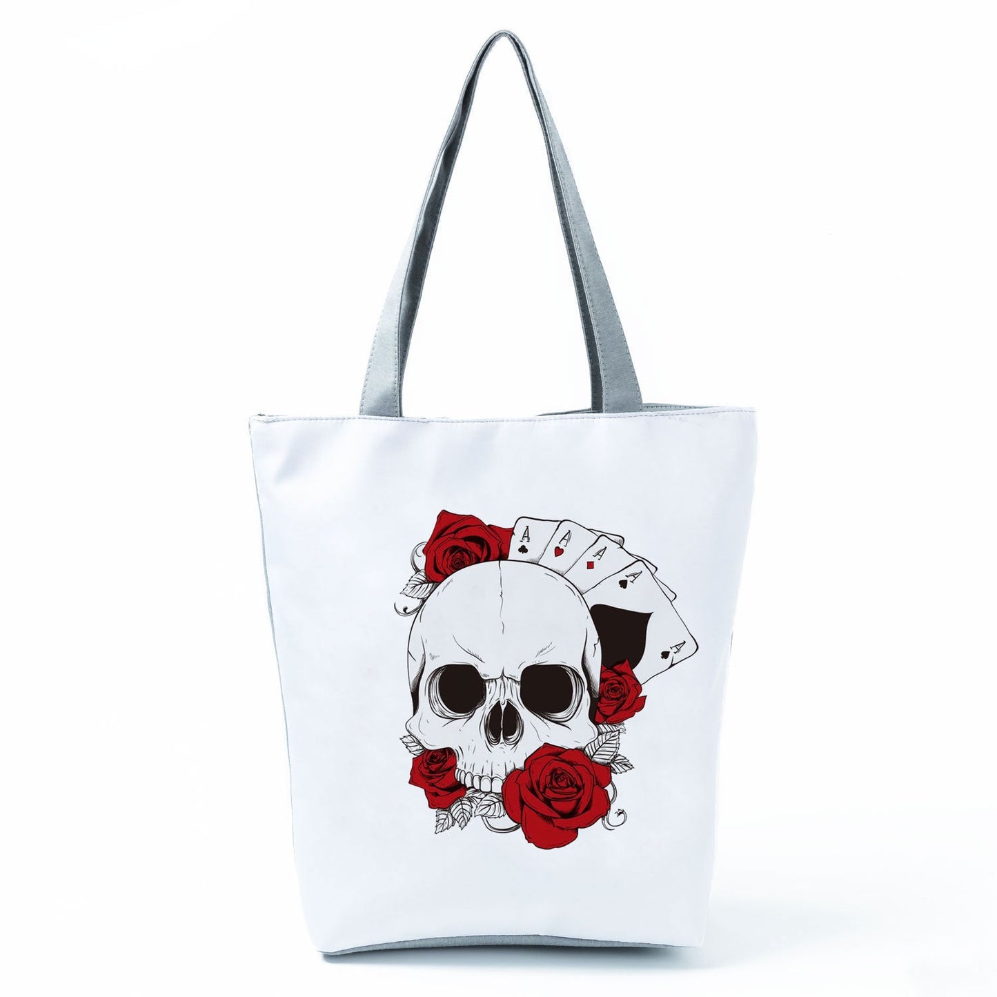 Portable Large Capacity Skull Printed Handbag myETYN