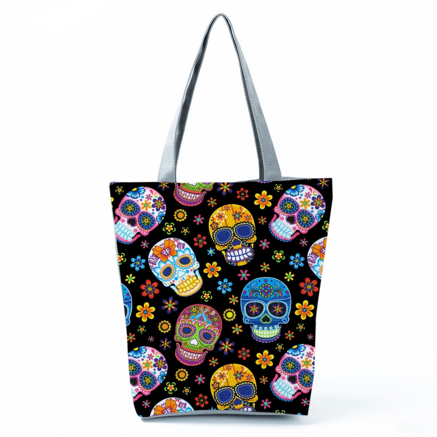 Portable Large Capacity Skull Printed Handbag myETYN