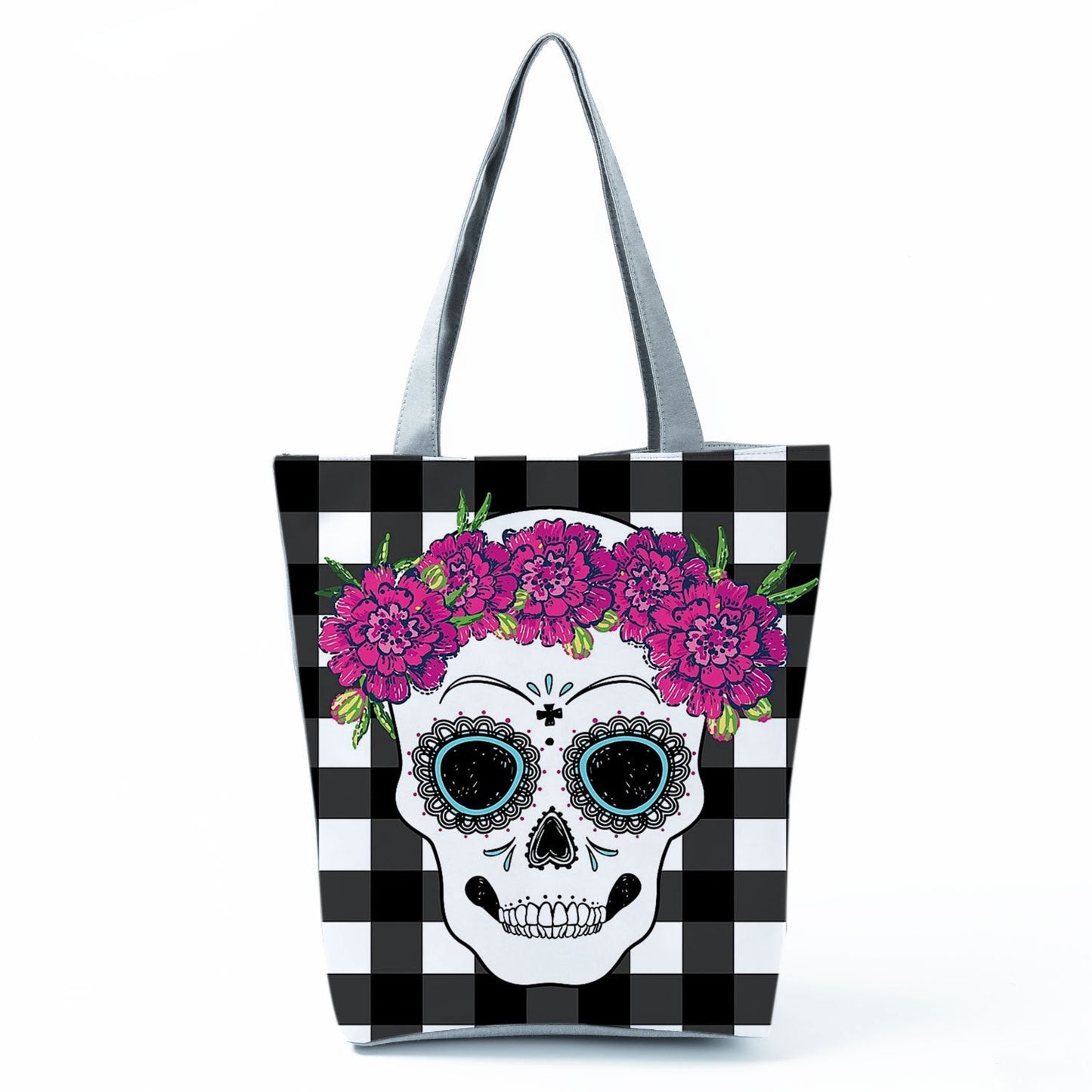 Portable Large Capacity Skull Printed Handbag myETYN