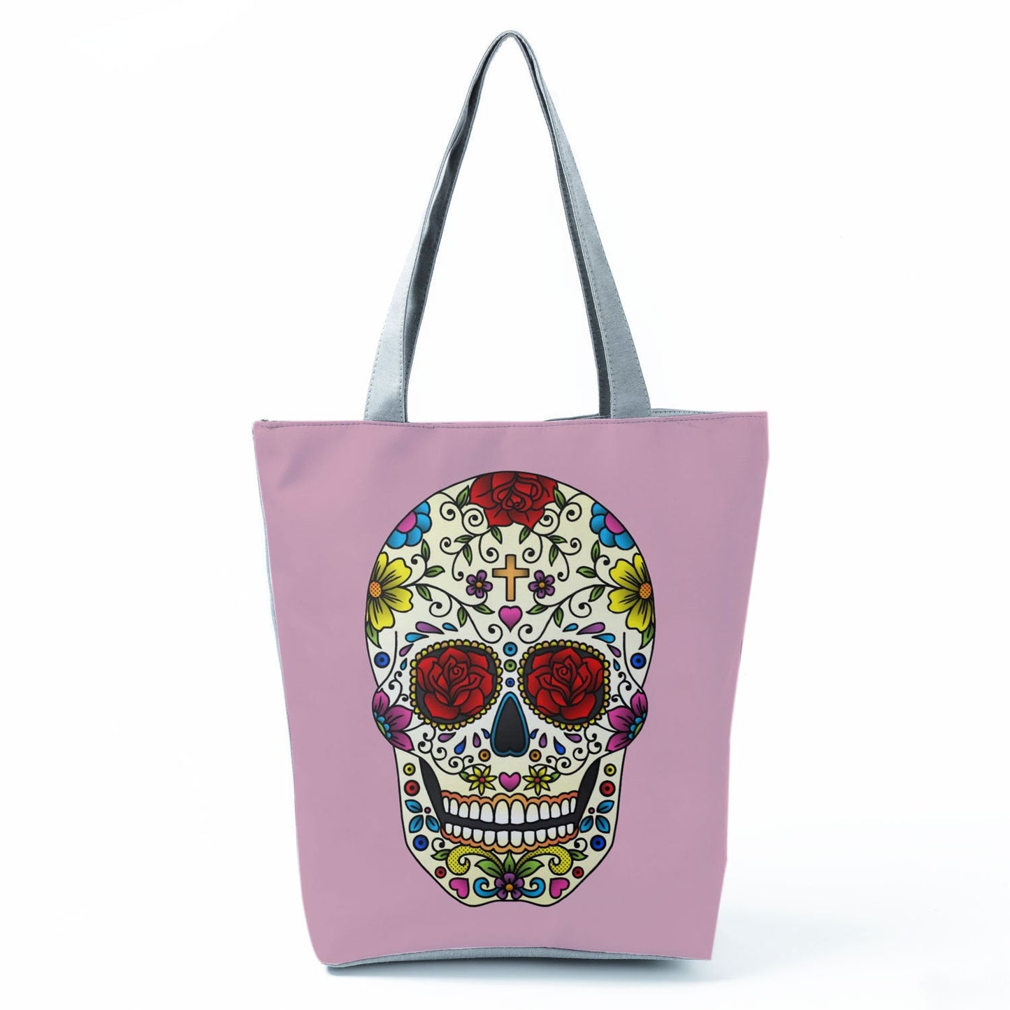 Portable Large Capacity Skull Printed Handbag myETYN