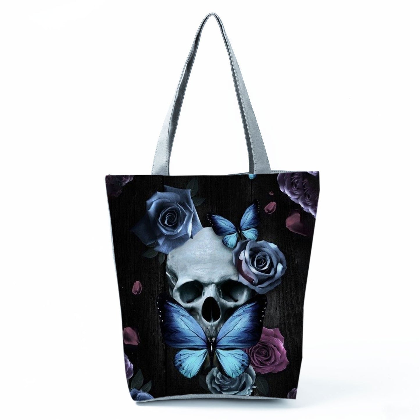 Portable Large Capacity Skull Printed Handbag myETYN