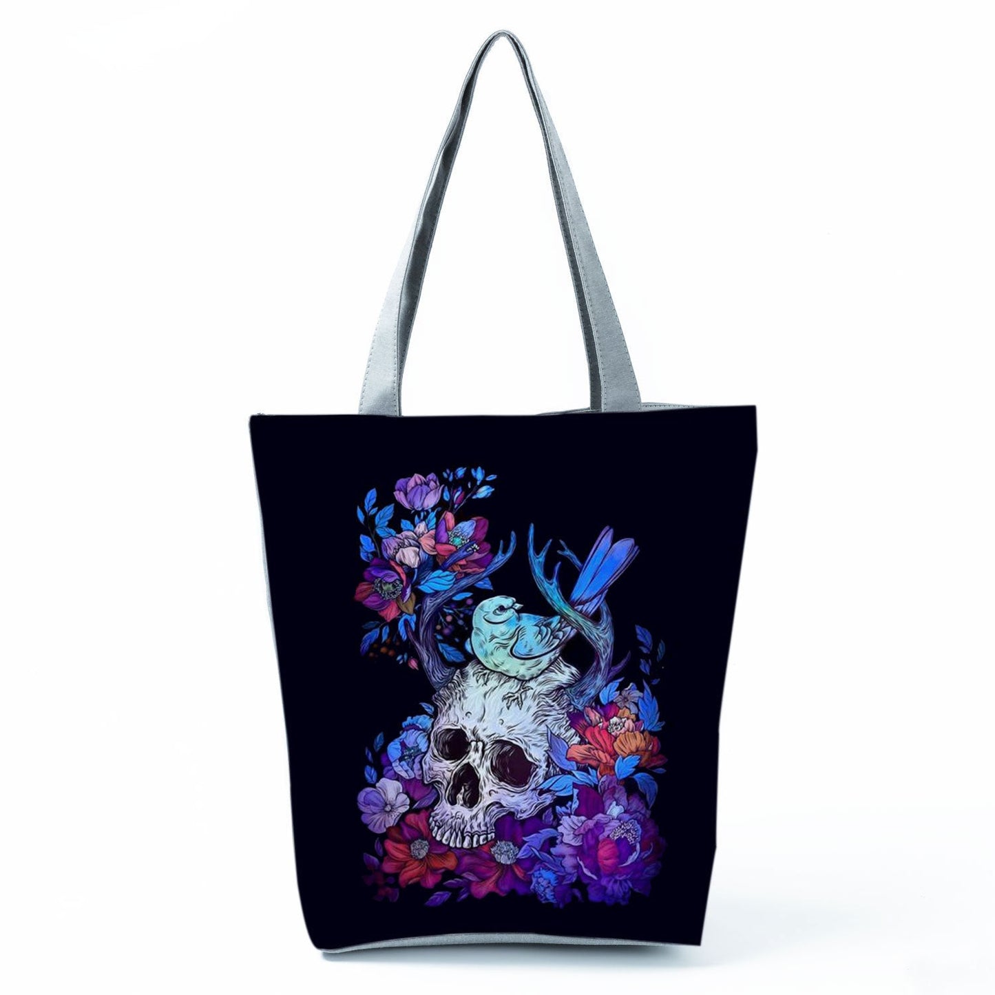 Portable Large Capacity Skull Printed Handbag myETYN