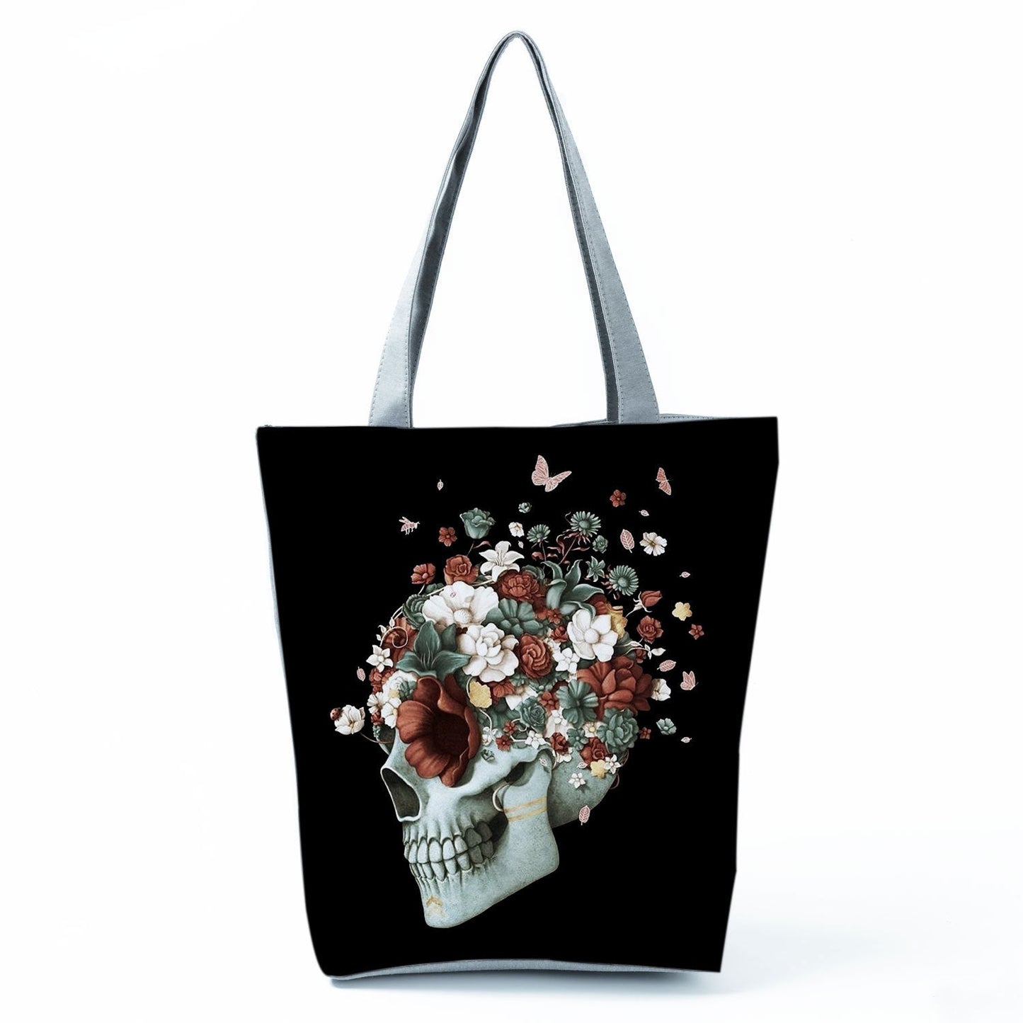 Portable Large Capacity Skull Printed Handbag myETYN