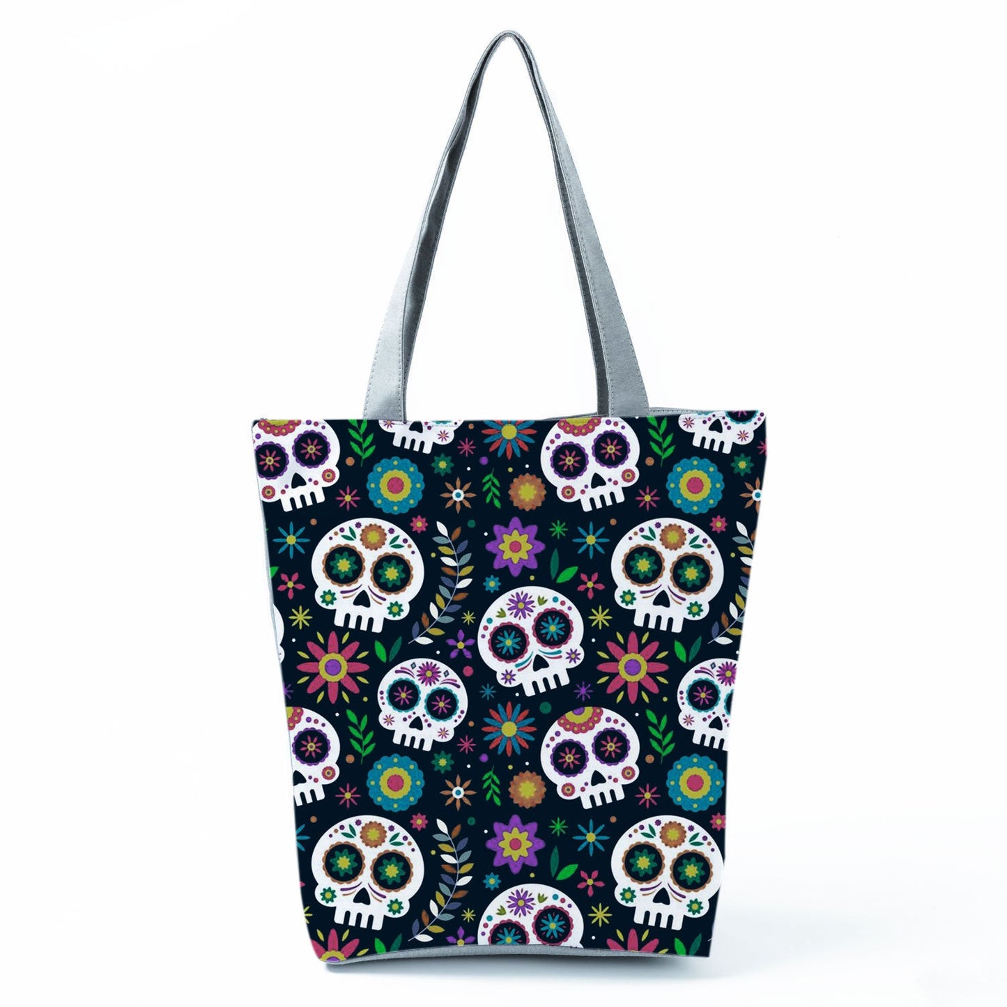 Portable Large Capacity Skull Printed Handbag myETYN