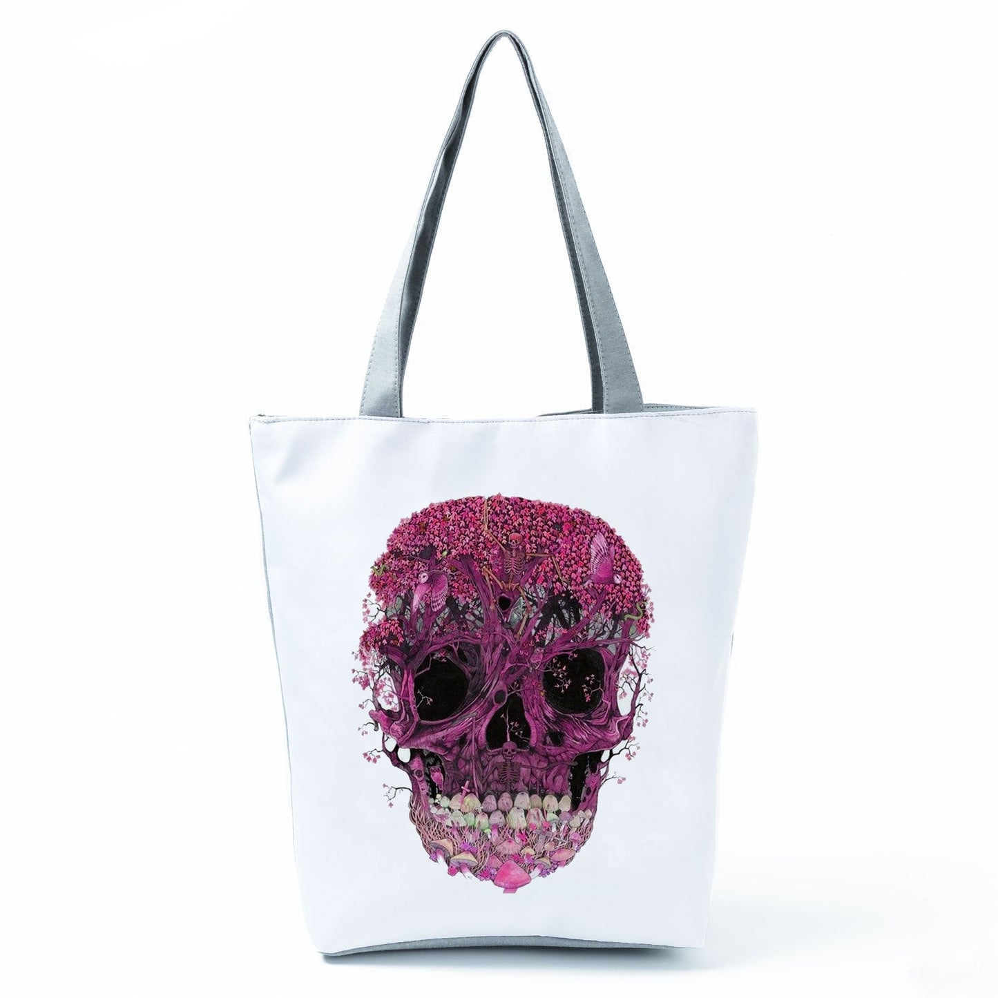 Portable Large Capacity Skull Printed Handbag myETYN