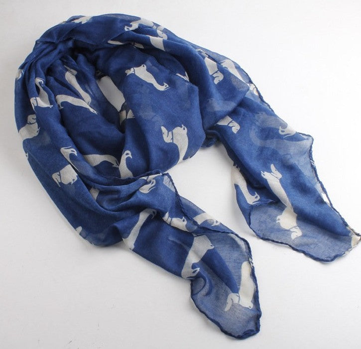 Printed animal print shawl scarf myETYN