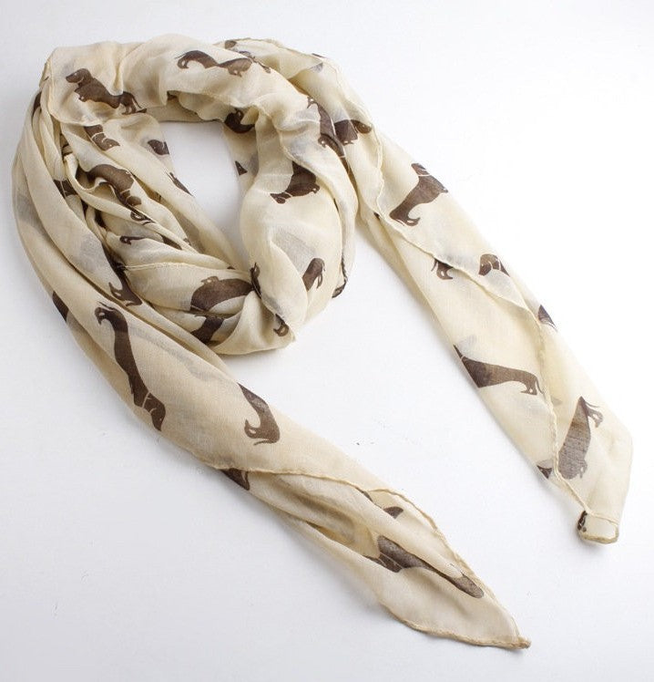 Printed animal print shawl scarf myETYN